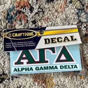 AGD decal - alpha gamma delta sticker